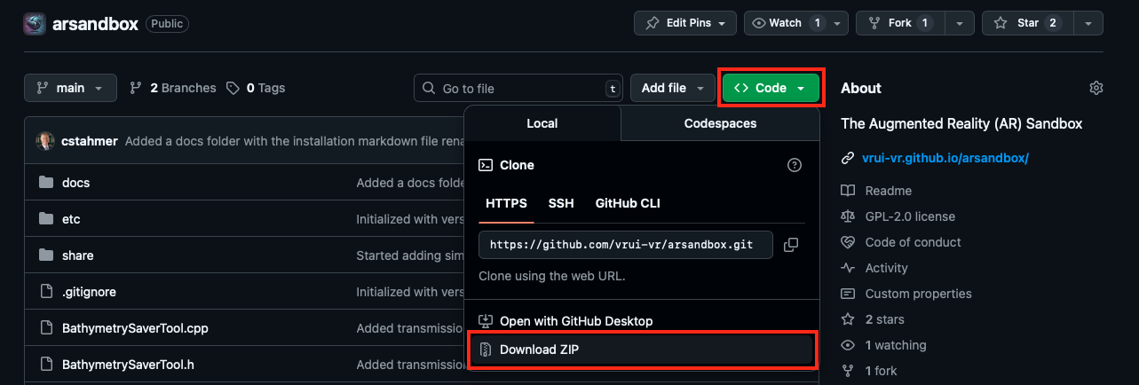 Downloading a ZIP from a GitHub repo