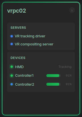 System card — connected